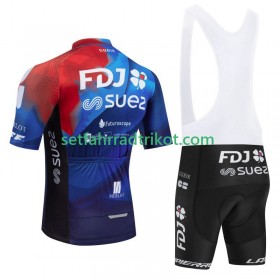 Fdj Suez Fahrradbekleidung Radtrikot Kurzarm + Trägershorts 2024